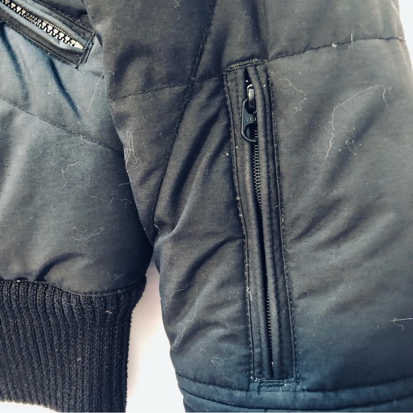 Helly Hansen Small Down Filled Bomber Ski Jacket Black Crop - Picture 8 of 15